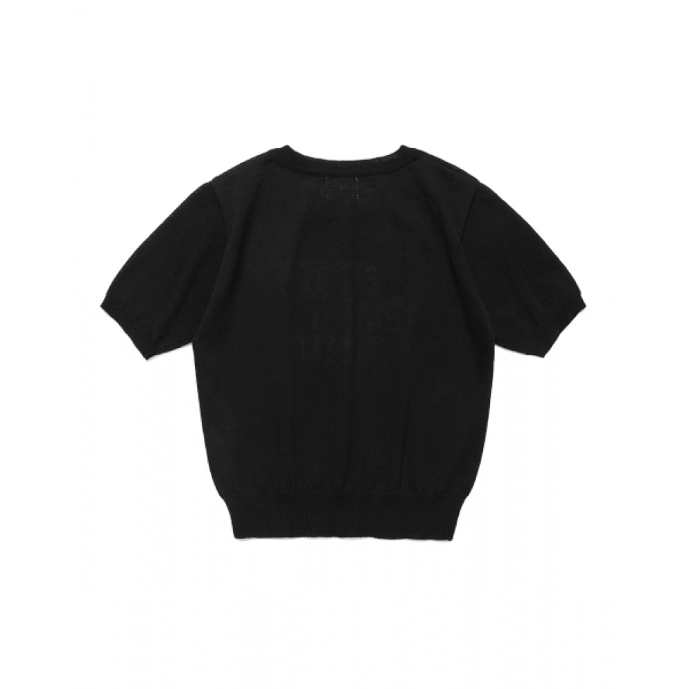 キャビッシュ W セラーロゴインターシャニットブラック (CV2EMFK601A) キャビッシュ W セラーロゴインターシャニットブラック (CV2EMFK601A)