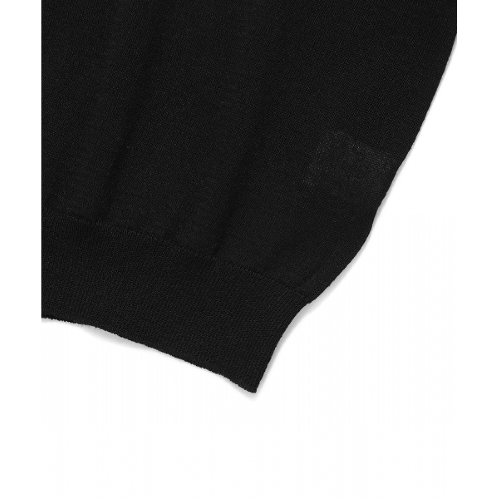 キャビッシュ W セラーロゴインターシャニットブラック (CV2EMFK601A) キャビッシュ W セラーロゴインターシャニットブラック (CV2EMFK601A)