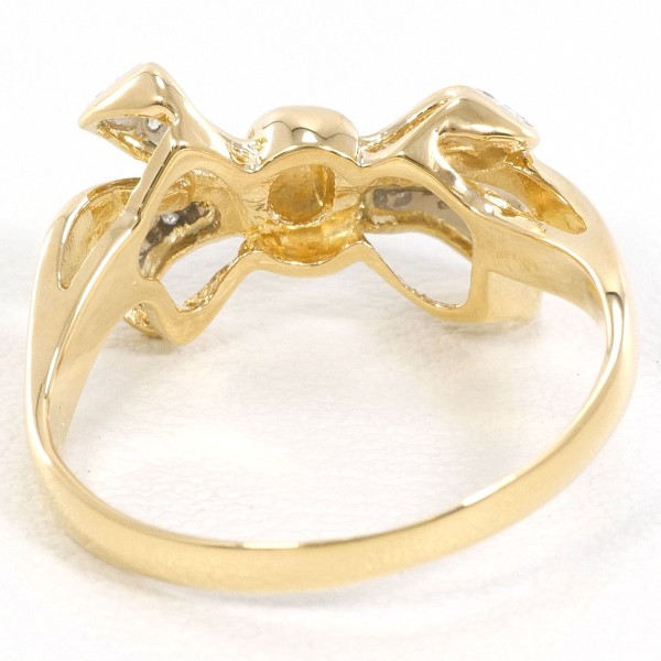 PT900 プラチナ K18YG リング 指輪 9.5号 ダイヤ 0.05 ジュエリー 中古 PT900 プラチナ K18YG リング 指輪 9.5号 ダイヤ 0.05 ジュエリー 中古