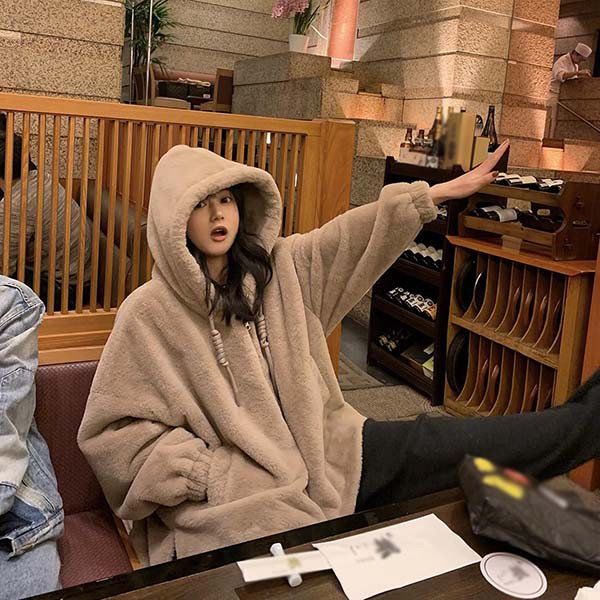 Qoo10] もこもこコート レディース 萌え萌え系