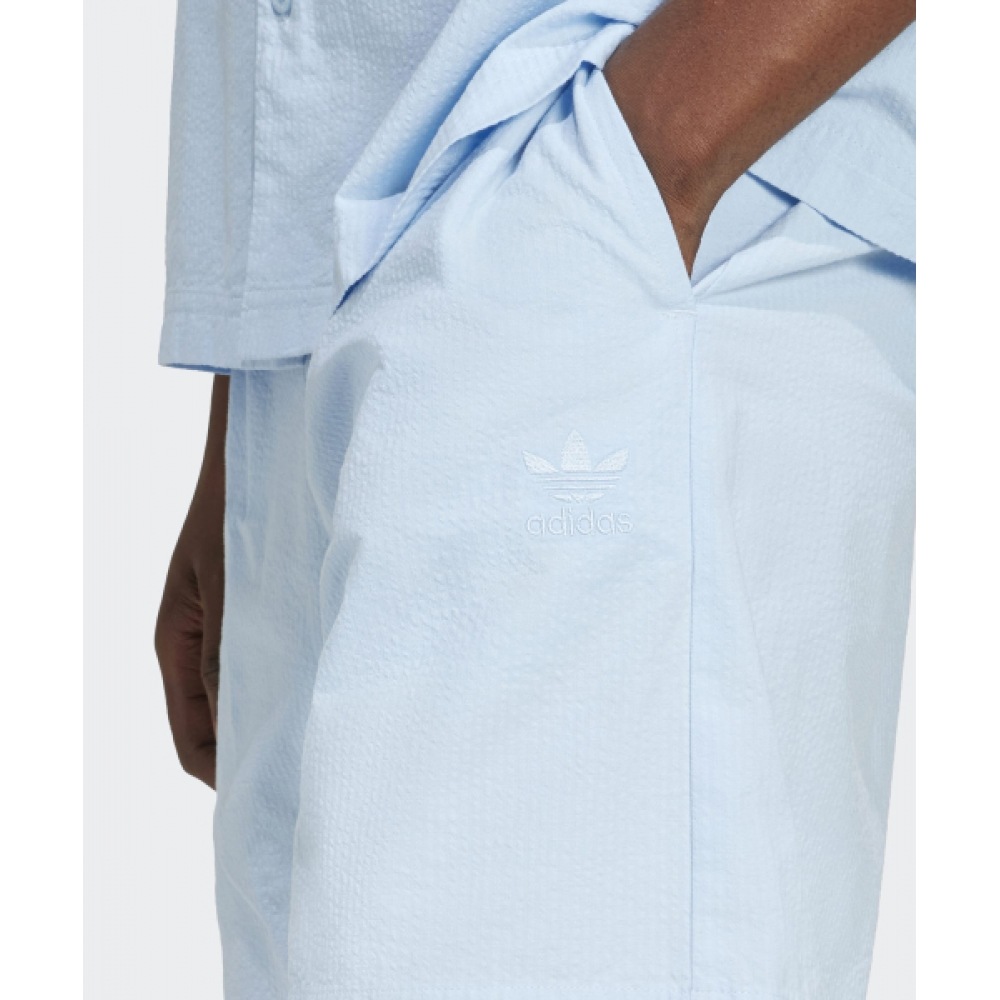 ADIDAS エッセンシャルシアサッカーショートパンツ - クレアスカイ / JD2462 ADIDAS エッセンシャルシアサッカーショートパンツ - クレアスカイ / JD2462