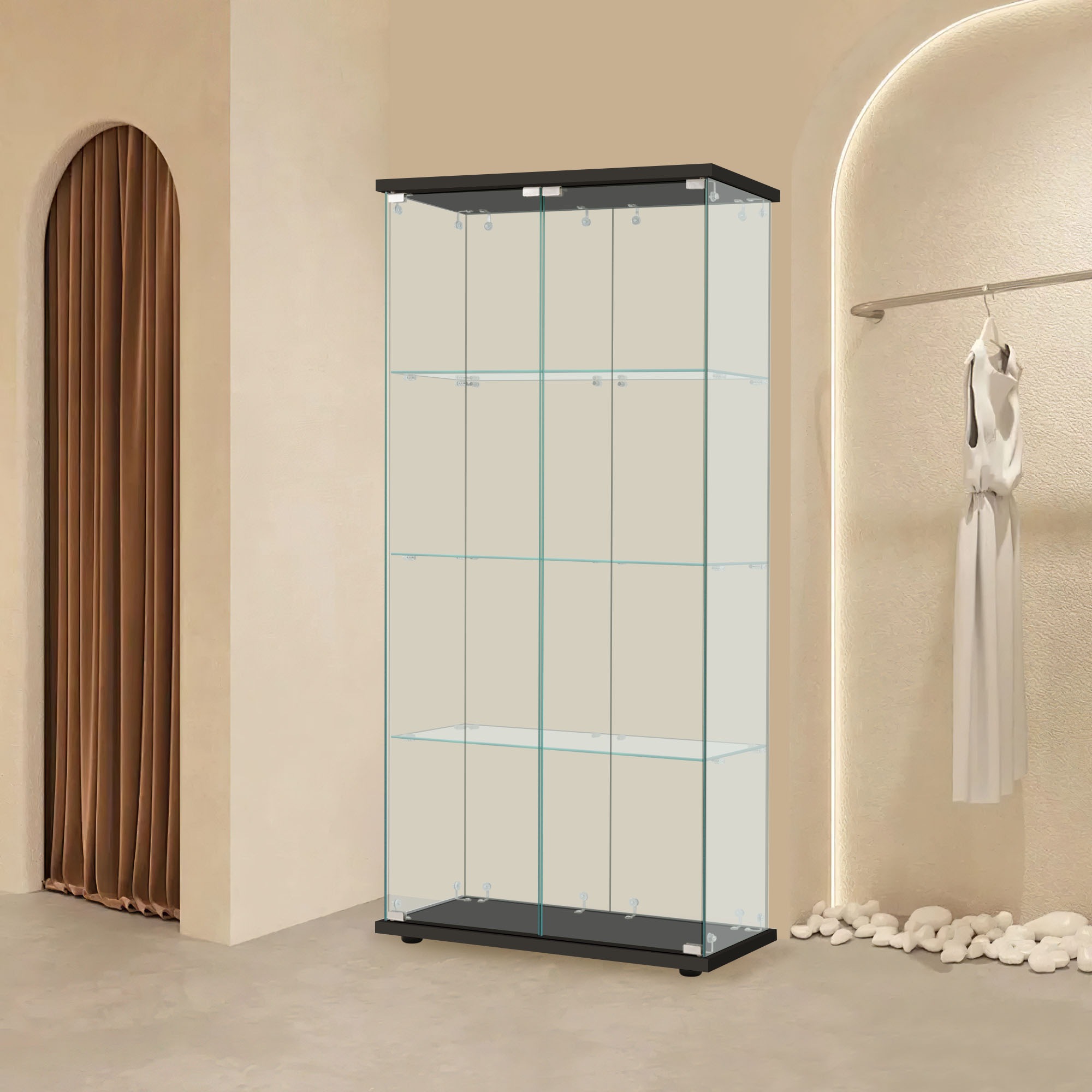 国内発送】コレクションケース 両扉タイプ 大型 ワイドタイプ ガラス