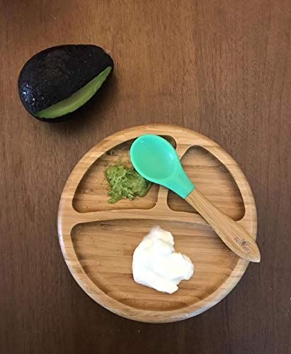 色:グリーン Smart Start Avanchy アヴァンシー ひっくり返らない 竹食器 プレー 色:グリーン Smart Start Avanchy アヴァンシー ひっくり返らない 竹食器 プレー