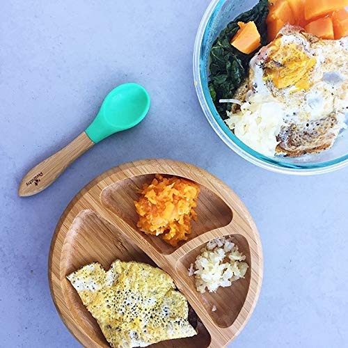 色:グリーン Smart Start Avanchy アヴァンシー ひっくり返らない 竹食器 プレー 色:グリーン Smart Start Avanchy アヴァンシー ひっくり返らない 竹食器 プレー