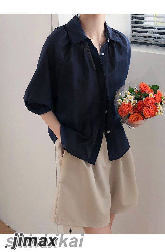 ブラウス 5分丈袖 レディース ギャザーブラウス 透け感 夏 5分丈袖ブラウス 薄手 サマーブラウス おしゃれ 5分丈袖シャツ レトロ オーバーサイズ トップス カジュアルシャツ ゆったり 重ね着 ピ ブラウス 5分丈袖 レディース ギャザーブラウス 透け感 夏 5分丈袖ブラウス 薄手 サマーブラウス おしゃれ 5分丈袖シャツ レトロ オーバーサイズ トップス カジュアルシャツ ゆったり 重ね着 ピ