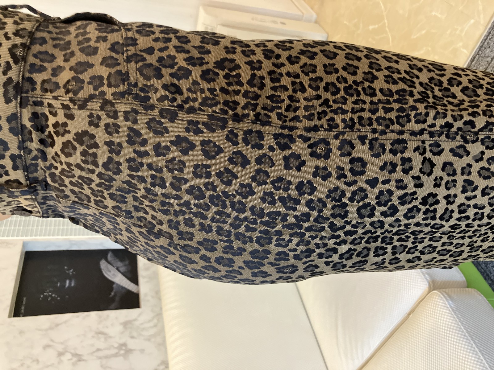 スカート レオパード柄 ブラウン IT42 W28 イタリア製