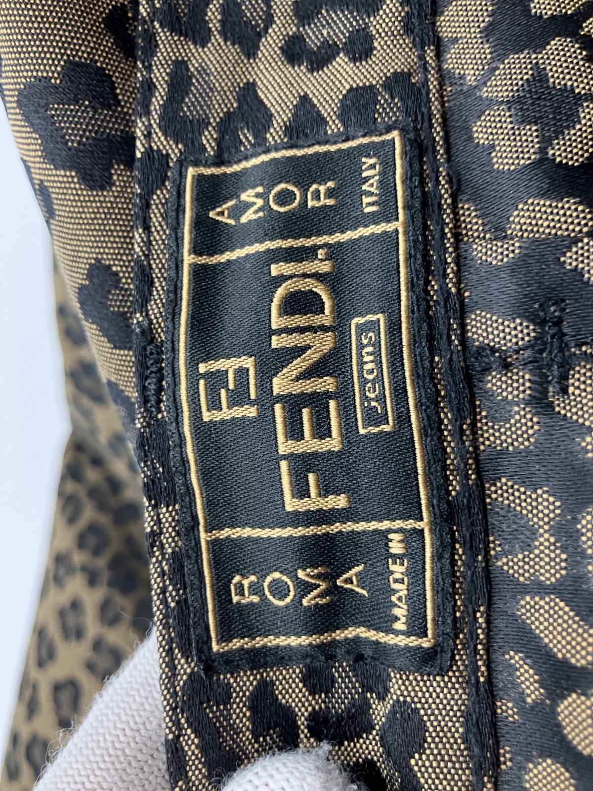 スカート レオパード柄 ブラウン IT42 W28 イタリア製