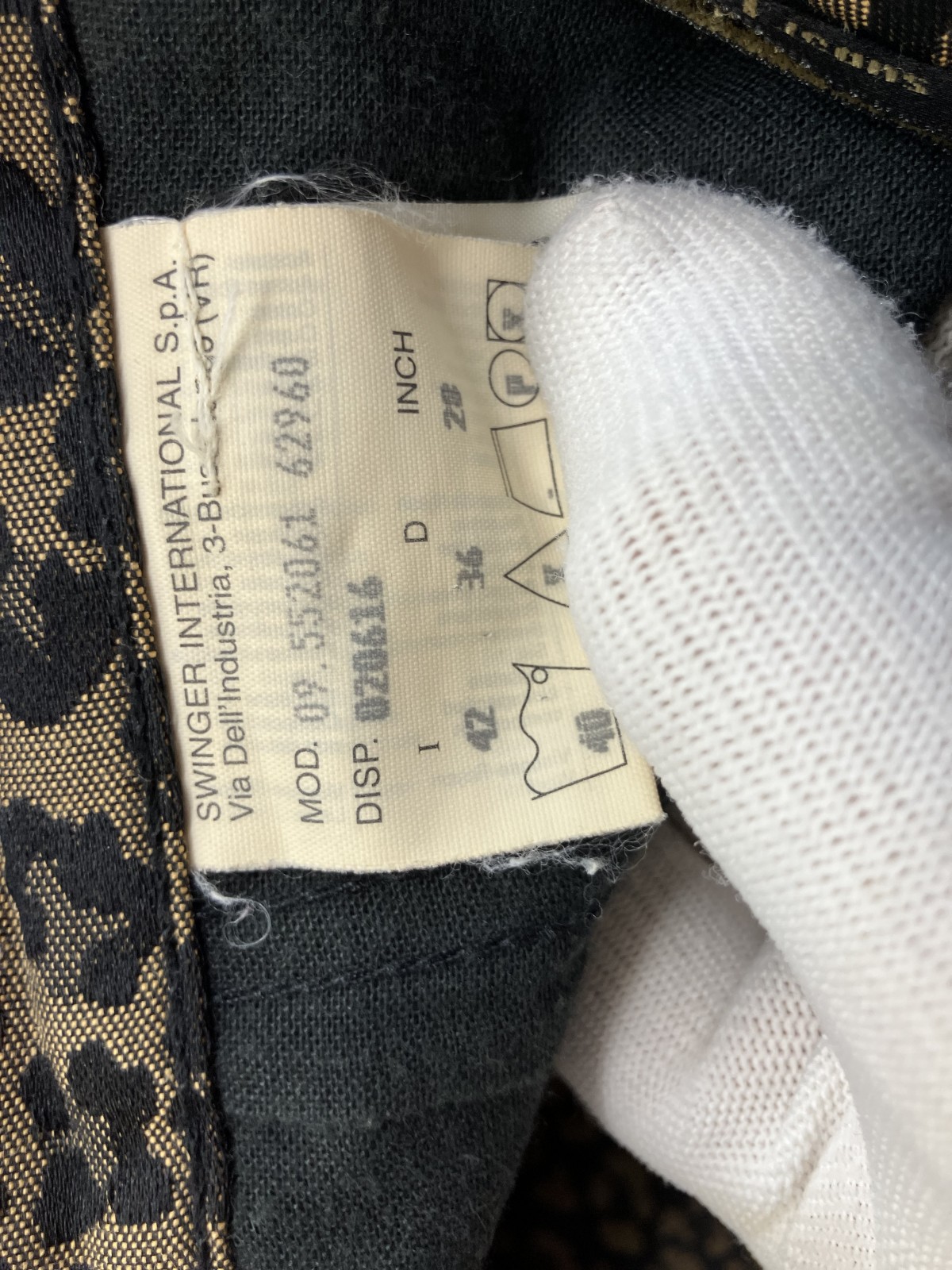 スカート レオパード柄 ブラウン IT42 W28 イタリア製