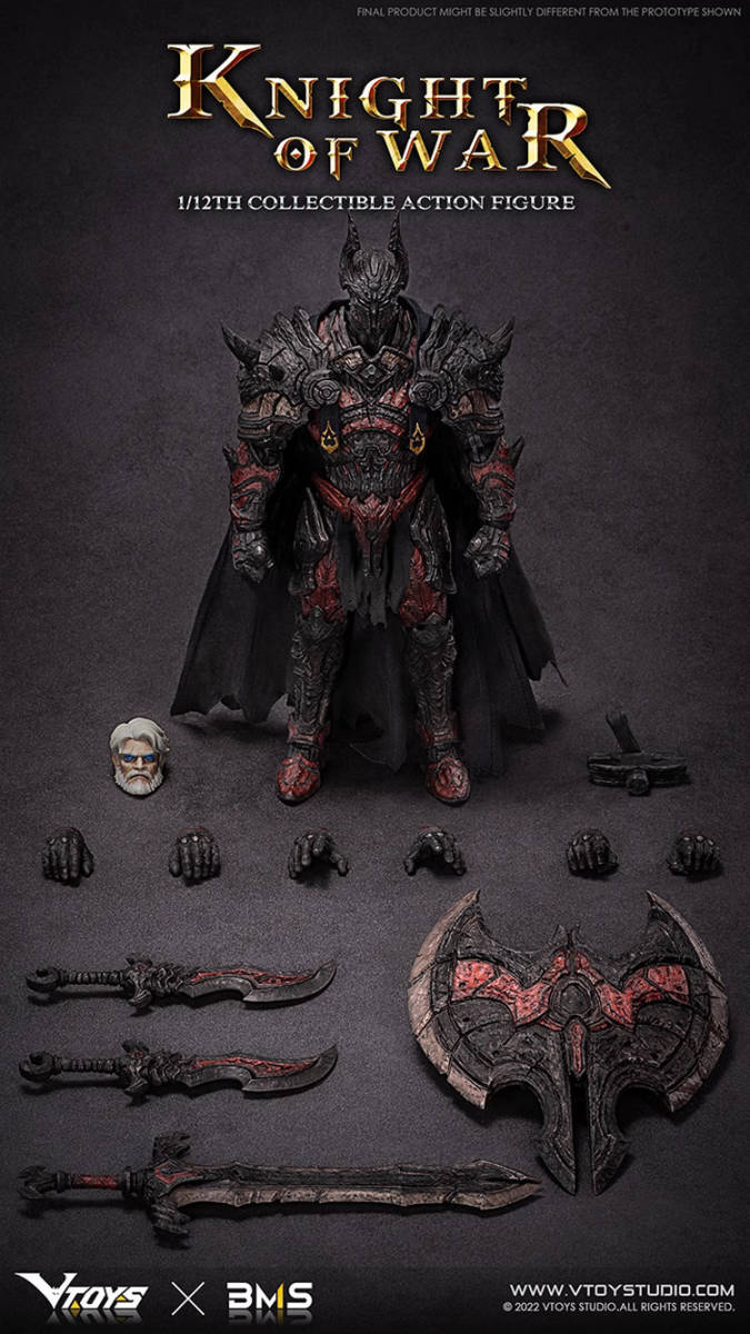 新品未開封 VTOYS X BMS VSD005 Knight Of War 戦争騎士 1/12フィギュア