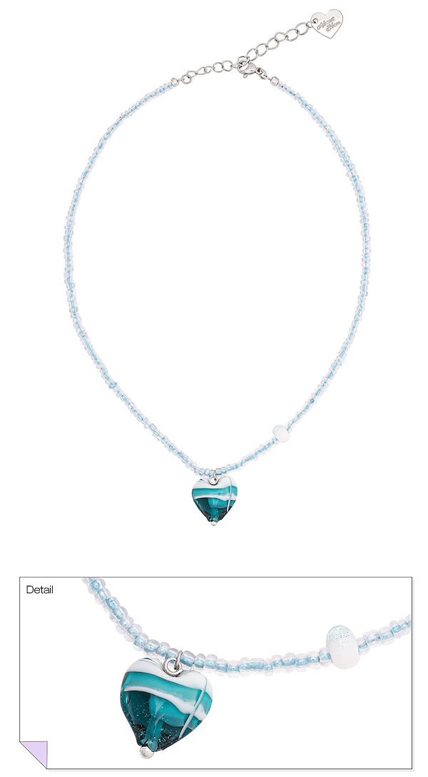 【ALMOST BLUE】JELLY NECKLACE▲NEWJEANS着用 Qoo10] オールモストブルー [NewJeansヘリン着用]限定ギフト