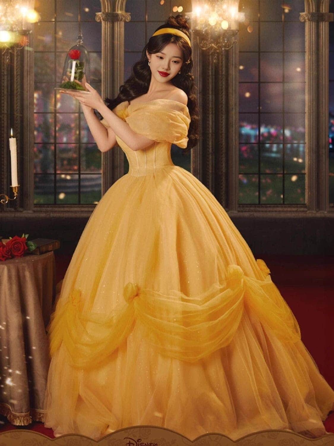 女性用イエロードレス2025ベルプリンセスウェディングドレスハイエンドスーパーシリーズ