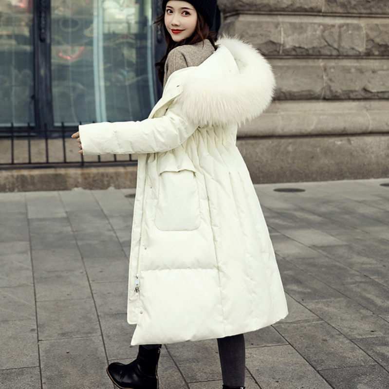 ダウンジャケット レディース ロングコート 冬服 厚手 ダウンコート 上品 中綿コート カジュアル 膝丈 アウター ダウン 着痩せ 綿服 シンプル キルティング 防寒 防風 軽量 上品 フード付き フ