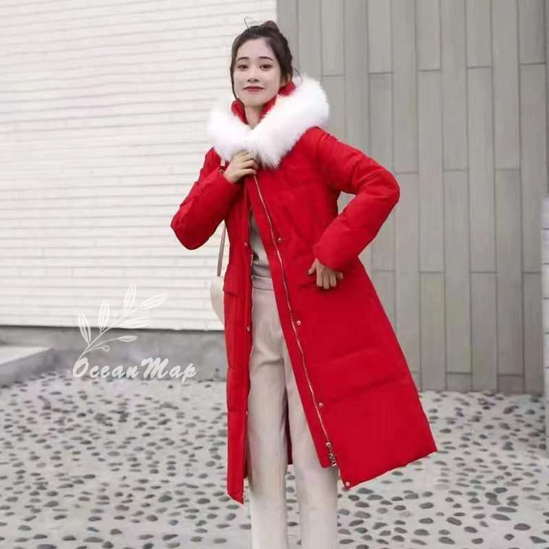 ダウンジャケット レディース ロングコート 冬服 厚手 ダウンコート 上品 中綿コート カジュアル 膝丈 アウター ダウン 着痩せ 綿服 シンプル キルティング 防寒 防風 軽量 上品 フード付き フ