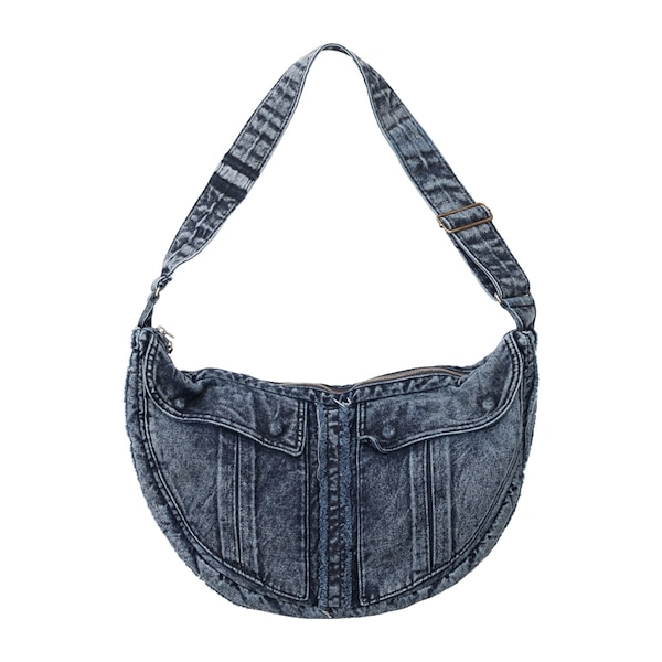 ショルダーバッグ IUGAMAKARAS Washed Denim Cross Bag MY1427 Qoo10 IUGAMAKARAS Washed Denim ミディアム シ