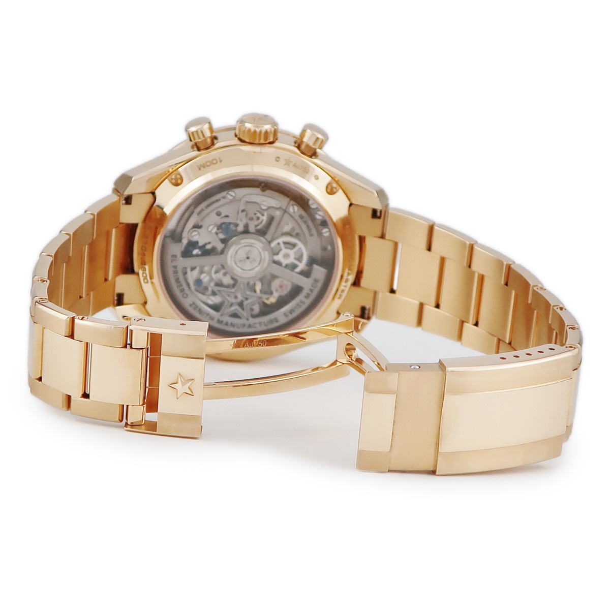 クロノマスタースポーツ エルプリメロ 18.3101.3600/69.M3100 自動巻き メンズ K18RG無垢 ローズゴールド 3年保証