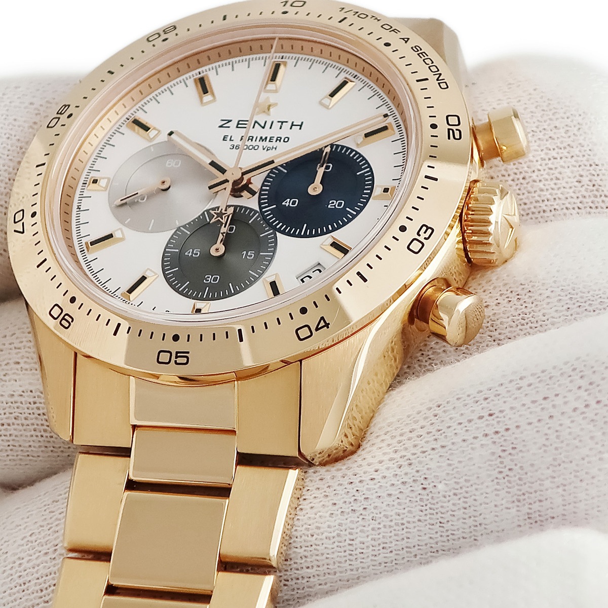 クロノマスタースポーツ エルプリメロ 18.3101.3600/69.M3100 自動巻き メンズ K18RG無垢 ローズゴールド 3年保証