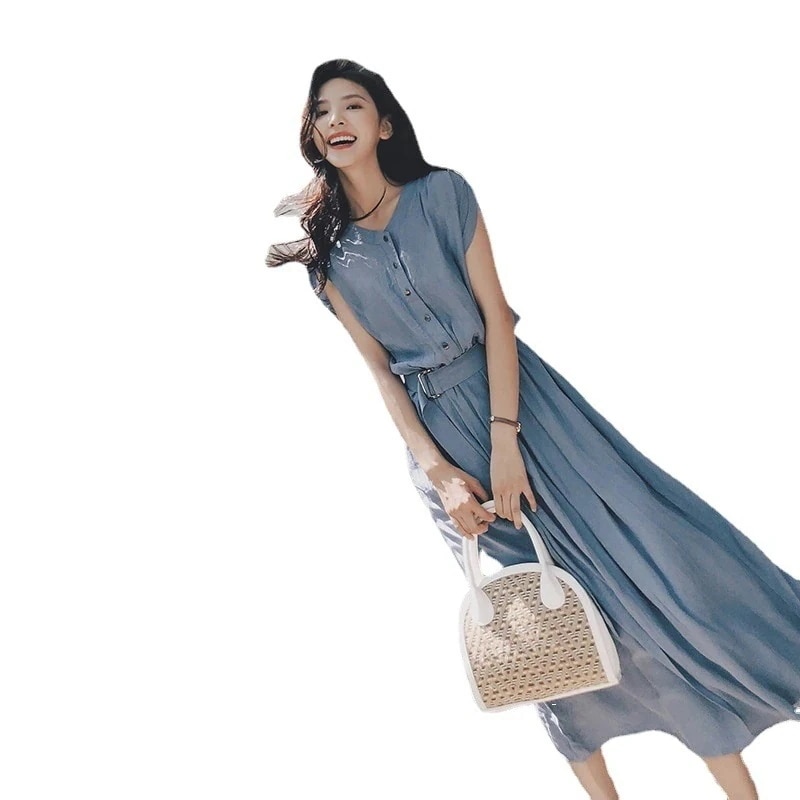 シフォン シフォンワンピース女性25新作人気気質スカートフランス膝丈モデルロングスカート女性 シフォン シフォンワンピース女性25新作人気気質スカートフランス膝丈モデルロングスカート女性