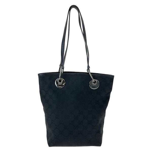 美品 GUCCI グッチ ブラック 黒 ゴールド金具 GGキャンバス 120840 トートバッグ ショルダーバッグ レディース 408496 バッグ