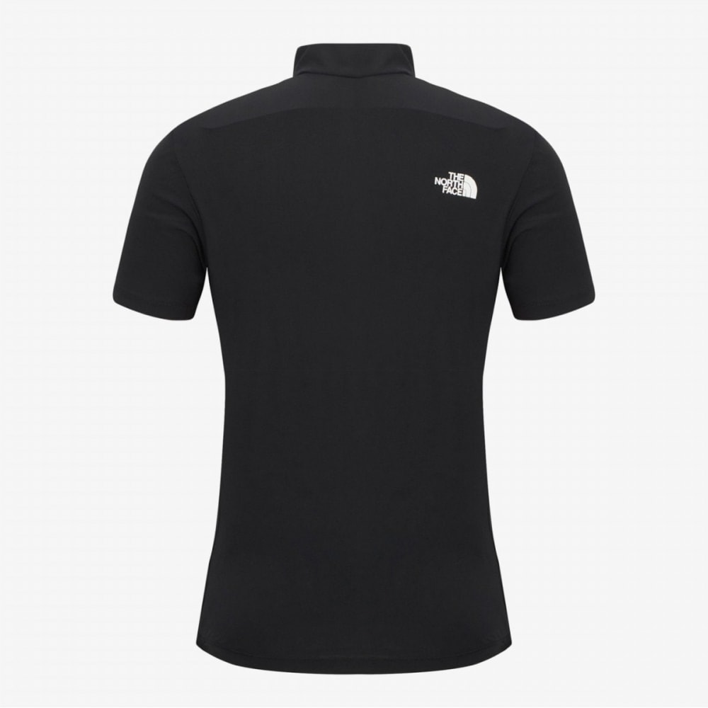 ノースフェイス レディース アイスデイ 半袖ジップティー BLACK NT7KR30B