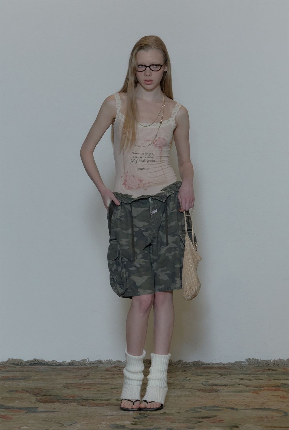 24ss/IVE レイ / BABYMONSTER チキータ 着用/ Rose Camisole /3カラー/タンクトップ