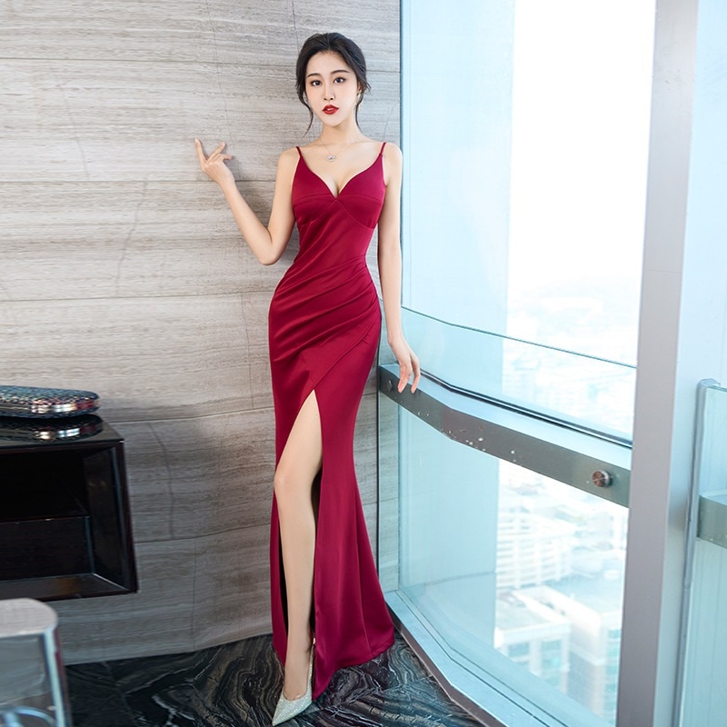 イブニングドレス パーティードレス セクシー スリット ワンピース 二次会 結婚式 成人式 お呼ばれ 披露宴 77 イブニングドレス パーティードレス セクシー スリット ワンピース 二次会 結婚式 成人式 お呼ばれ 披露宴 77