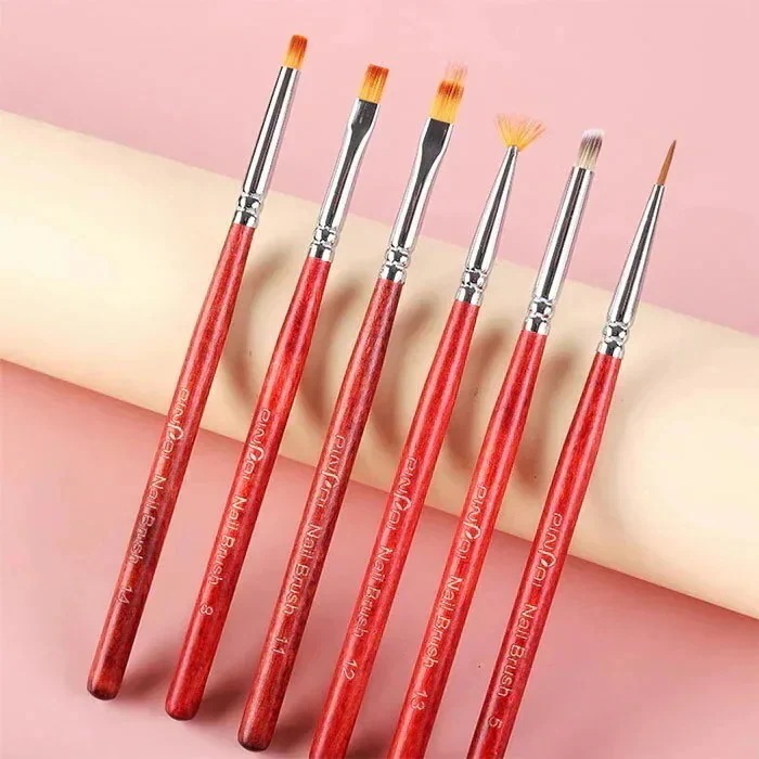 16点セット ジェル ジェルネイル セット16本 ネイル筆 ネイルアート ネイル 用品 道具 ジェル 筆 デザイン 平筆 フレンチ ライン スクエア アート スカルプ ネイ