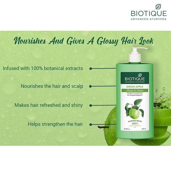 biotique green apple シャンプー グリーンアップル Qoo10] バイオ