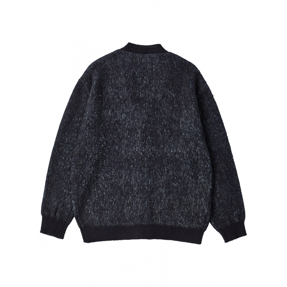 BEYOND CLOSET ユートピアドッグブラシディテール Vネックニットカーディガンネイビー BEYOND CLOSET ユートピアドッグブラシディテール Vネックニットカーディガンネイビー