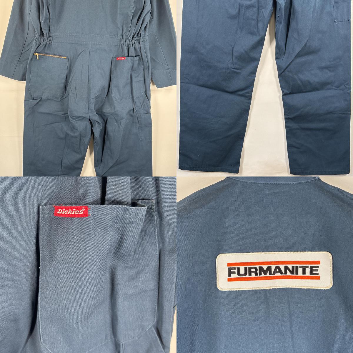 古着 長袖つなぎ オールインワン ワーク 作業着 大きいサイズ サイドポケット ワッペン ダブルファスナー ネイビー メンズ 古着 長袖つなぎ オールインワン ワーク 作業着 大きいサイズ サイドポケット ワッペン ダブルファスナー ネイビー メンズ