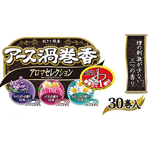 アース渦巻香 蚊取り線香 アロマセレクション [30巻缶入]