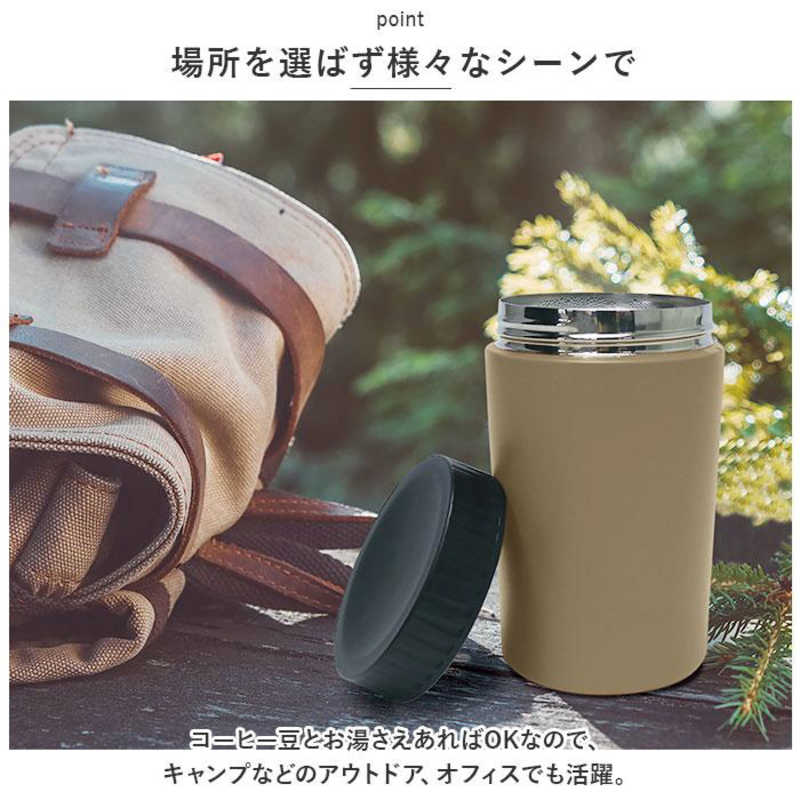 マクロス　ダイヤル調節 オールインワンコーヒーメーカー カフェラベル ［ミル付き］ フォーンベージュ　MEK-107FB