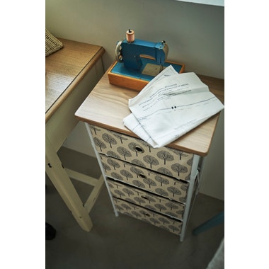 組立簡単チェスト4D タンス スチール ファブリック 棚 収納 4段 リビング 寝室 LFS-654 木の模様 ベージュ グレー かわいい 横揺れ防止 組立簡単チェスト4D タンス スチール ファブリック 棚 収納 4段 リビング 寝室 LFS-654 木の模様 ベージュ グレー かわいい 横揺れ防止