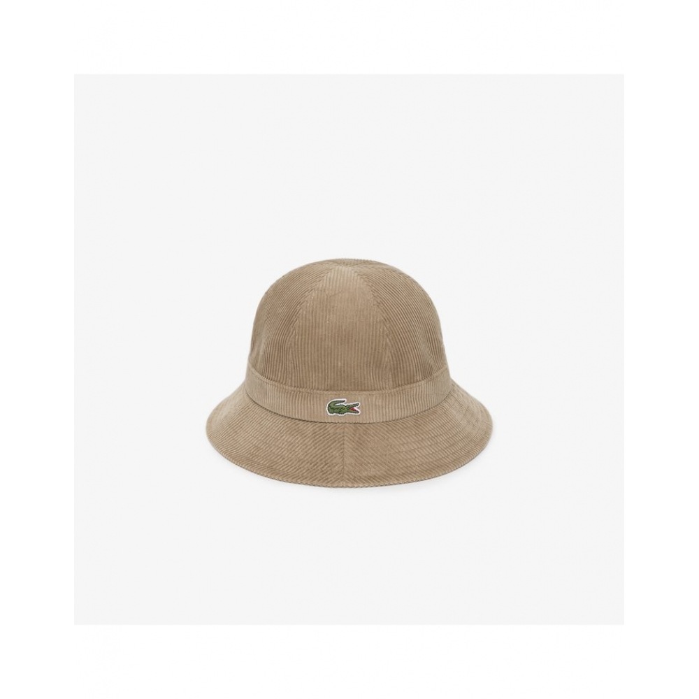 ラコステレディースコーデュロイドームバケットハット RK318E-54N 02S