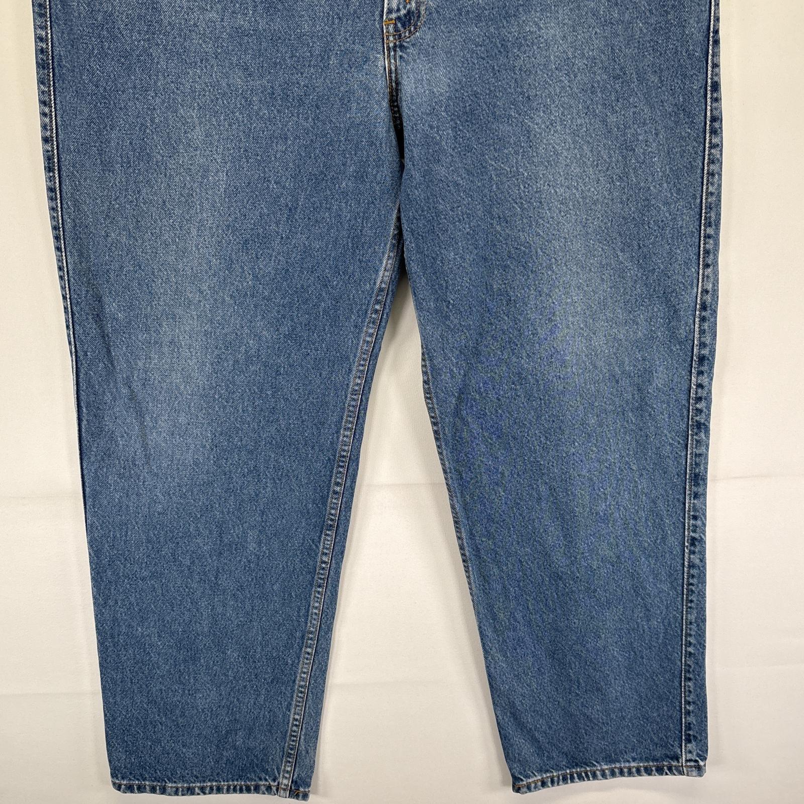 古着 90s/90年代 デニムパンツ 540 テーパード 大きいサイズ ジーンズ ジーパン 5ポケット 長ズボン w44 L30 ブルー メンズ