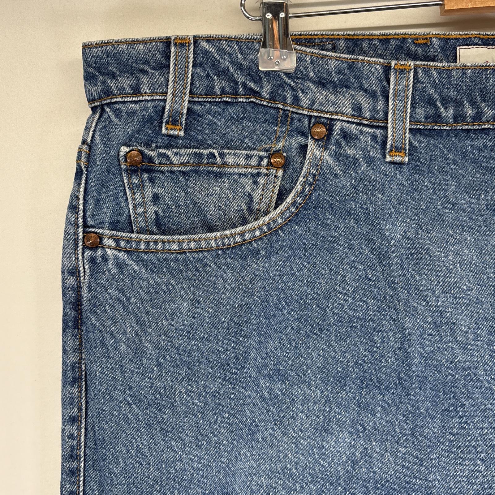 古着 90s/90年代 デニムパンツ 540 テーパード 大きいサイズ ジーンズ ジーパン 5ポケット 長ズボン w44 L30 ブルー メンズ