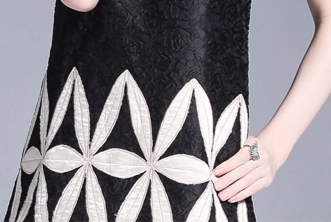 レディース ドレス ミニ ショート 膝上 袖なし ノースリーブ ラウンドネック 刺繍 ハイウエスト かわいい 大人可愛い きれいめ 上品 おしゃれ レトロ ガーリー 個性的 クール エレガント 存在感