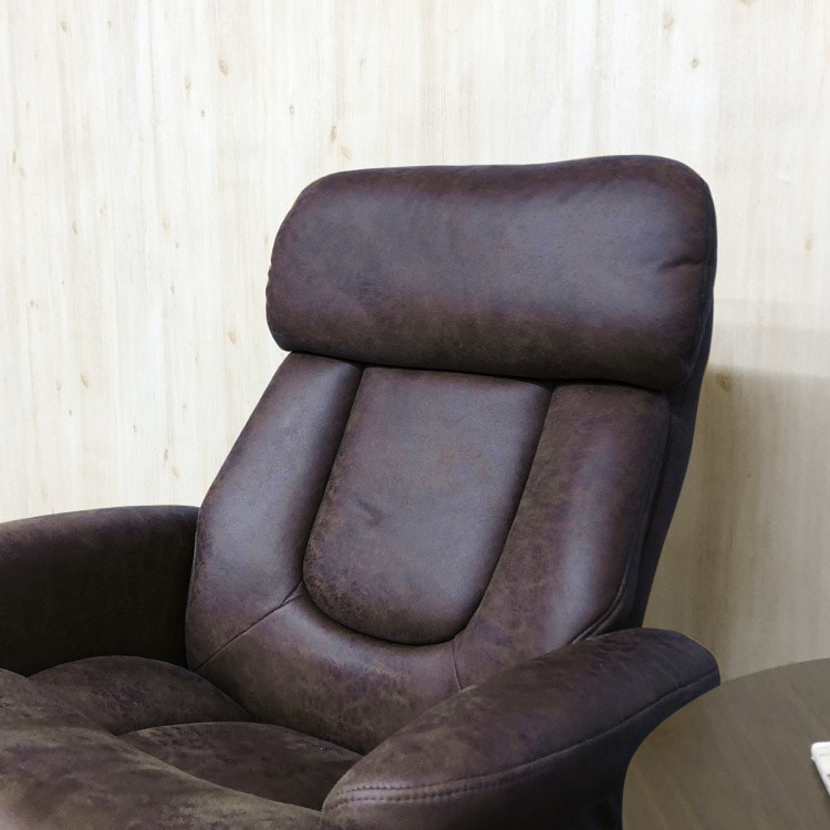 パーソナルチェア オットマン付 1人掛 リクライニング リラックスチェア 引っかきキズに強い生地 リビング 1Pイス