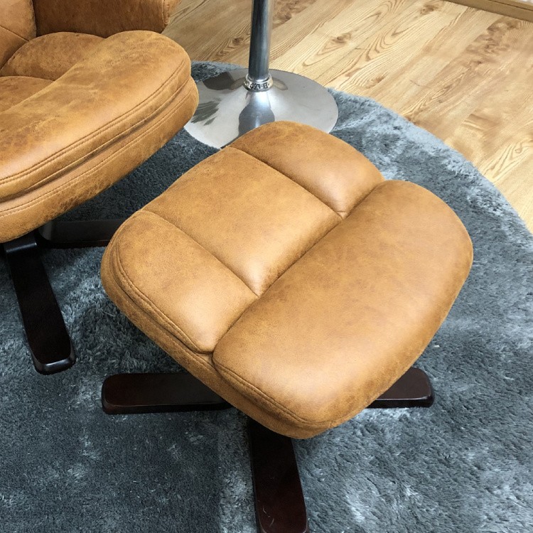 パーソナルチェア オットマン付 1人掛 リクライニング リラックスチェア 引っかきキズに強い生地 リビング 1Pイス