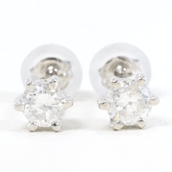 PT900 プラチナ ピアス ダイヤ 約0.19ct×2 総重量約0.7g ジュエリー 中古 PT900 プラチナ ピアス ダイヤ 約0.19ct×2 総重量約0.7g ジュエリー 中古