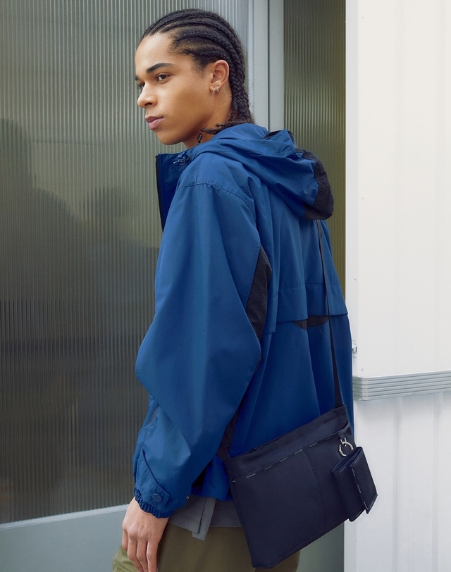 [JILLSTUART] [GORP]ブラックライン配色クロスバッグ