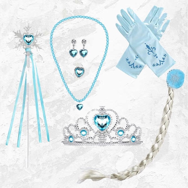 Qoo10] スノージュエリーセット エルサ ヘアー付