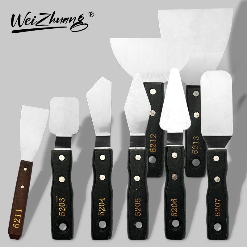 黒いハンドル油絵ペイントスクレーパーガッシュパレットナイフ大規模なシャベルアートペインティング素材絵画ピックナイフ 黒いハンドル油絵ペイントスクレーパーガッシュパレットナイフ大規模なシャベルアートペインティング素材絵画ピックナイフ