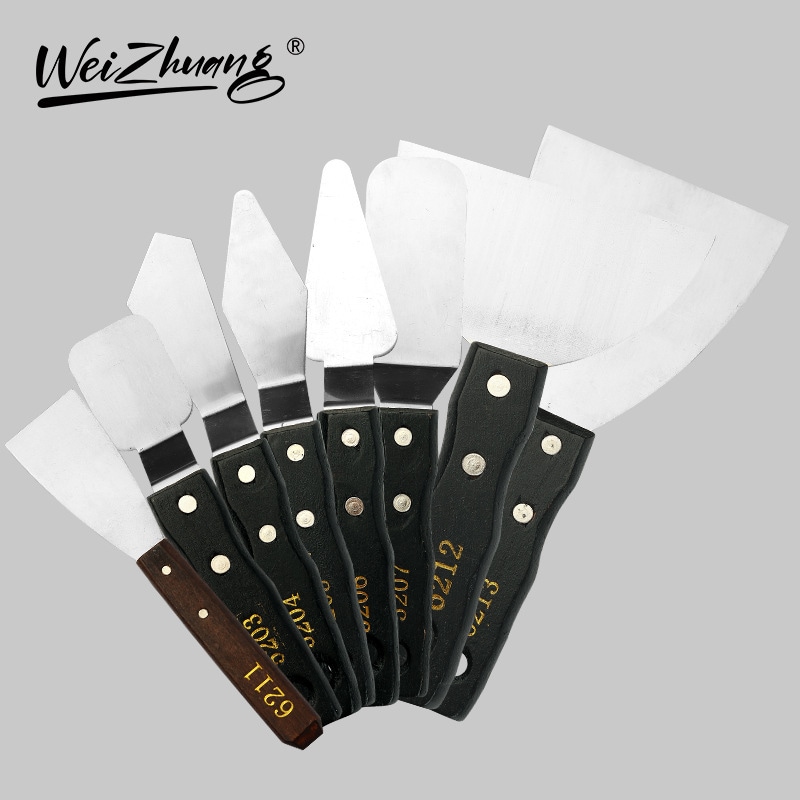 黒いハンドル油絵ペイントスクレーパーガッシュパレットナイフ大規模なシャベルアートペインティング素材絵画ピックナイフ 黒いハンドル油絵ペイントスクレーパーガッシュパレットナイフ大規模なシャベルアートペインティング素材絵画ピックナイフ