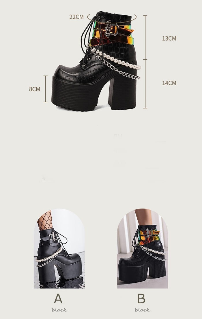 人気新作 厚底ブーツ レディース 大きいサイズ ショートブーツ 厚底 ハイヒール 編上げタイプ ベルト付き かっこいい ロックスタイル リベット ブーティー ベルト メタルロック 脚長効果 美足 PU 人気新作 厚底ブーツ レディース 大きいサイズ ショートブーツ 厚底 ハイヒール 編上げタイプ ベルト付き かっこいい ロックスタイル リベット ブーティー ベルト メタルロック 脚長効果 美足 PU