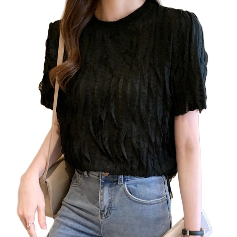 ブラウス体型カバーチュニッククルーネックトップスでも着れるサマーニット新作オシャレ百掛けプリーツシフォンシャツキレイめ着痩せチュニック長袖ブラウスシアーシャツ日焼け防止UVカットシア UVカット ブラウス体型カバーチュニッククルーネックトップスでも着れるサマーニット新作オシャレ百掛けプリーツシフォンシャツキレイめ着痩せチュニック長袖ブラウスシアーシャツ日焼け防止UVカットシア UVカット