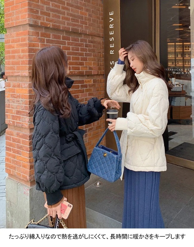 中綿コート レディース アウター 無地 立ち襟 長袖 軽量 防寒 保温性 前開き トップス カジュアル 中綿コート レディース アウター 無地 立ち襟 長袖 軽量 防寒 保温性 前開き トップス カジュアル