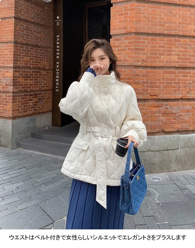 中綿コート レディース アウター 無地 立ち襟 長袖 軽量 防寒 保温性 前開き トップス カジュアル 中綿コート レディース アウター 無地 立ち襟 長袖 軽量 防寒 保温性 前開き トップス カジュアル