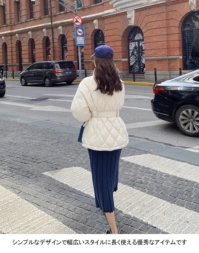 中綿コート レディース アウター 無地 立ち襟 長袖 軽量 防寒 保温性 前開き トップス カジュアル 中綿コート レディース アウター 無地 立ち襟 長袖 軽量 防寒 保温性 前開き トップス カジュアル