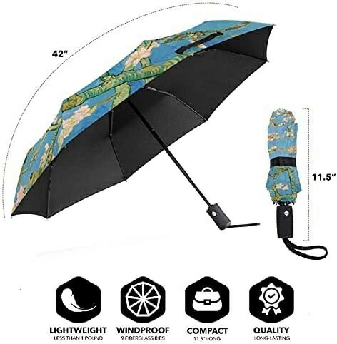 折りたたみ傘 ヴィンセントファンゴッホ アーモンドの木の枝 軽量 ワンタッチ自動開閉 UPF50+ UVカット 耐風構造 日傘 折り式傘 遮光 遮熱 高耐久度 超撥水 梅雨対策 晴雨兼用 折り畳み 折りたたみ傘 ヴィンセントファンゴッホ アーモンドの木の枝 軽量 ワンタッチ自動開閉 UPF50+ UVカット 耐風構造 日傘 折り式傘 遮光 遮熱 高耐久度 超撥水 梅雨対策 晴雨兼用 折り畳み