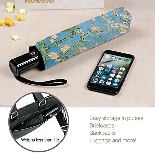 折りたたみ傘 ヴィンセントファンゴッホ アーモンドの木の枝 軽量 ワンタッチ自動開閉 UPF50+ UVカット 耐風構造 日傘 折り式傘 遮光 遮熱 高耐久度 超撥水 梅雨対策 晴雨兼用 折り畳み 折りたたみ傘 ヴィンセントファンゴッホ アーモンドの木の枝 軽量 ワンタッチ自動開閉 UPF50+ UVカット 耐風構造 日傘 折り式傘 遮光 遮熱 高耐久度 超撥水 梅雨対策 晴雨兼用 折り畳み